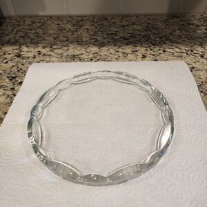 Clear Glass Flat Dish Plate